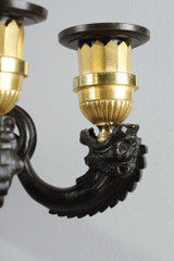 Antique gilded empire-style wall lights