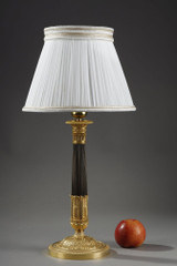 Lampe et abat jour blanc ivoire Lampe et abat jour blanc ivoire