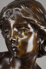 BRONZE "LA RENOMMÉE" SIGNED JULIEN CAUSSE