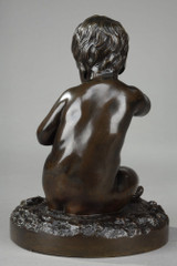 Statue enfant en bronze