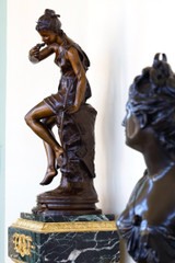 BRONZE CAST &quot;THE SOURCE&quot; SIGNED LUCIE SIGNORET-LEDIEU