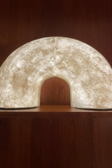 LAMPE DEMI-LUNE EN PAPIER