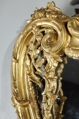 Très grand miroir rococo 19e