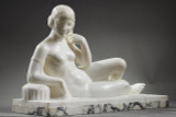 Art Deco odalisque in Medici marble