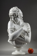 Sculpture en marbre d'après Houdon