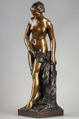 Woman bathing in bronze 19th century