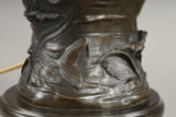 Vase with mythological decoration in bronze