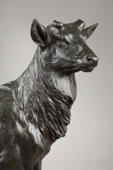 Sculpture en bronze d'un cerf, Paillet