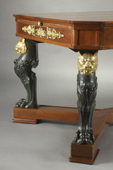 Mahogany middle table, Empire style