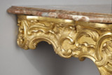 Gilded wood console