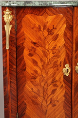 Corner units with green marble top