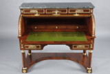 Secretary with cylinder and marble top