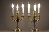 Gilded bronze candlesticks