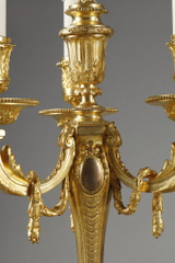 Paire de candélabres de style Louis XVI