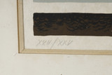 Lithographie en couleur de Jean Picart Le doux sur papier Japon, contresignée et numérotée