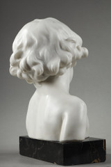 Bust on marble base by Portor