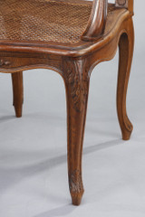 Regency-style dining table, chairs and armchairs