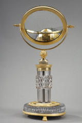 Bronze- und Kristall -Toilettenspiegel