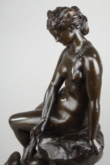 Epreuve en bronze "Léda et le Cygne" de Louis Key
