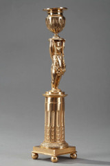 Napoleon III gilt table candlestick