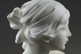 Alabaster sculpture signed A. Cyprien