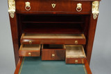 Consulat mahogany and mahogany veneer chest of drawers & secretary