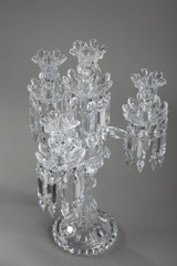 Pair of crystal candelabras by Baccarat