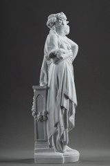 PAIR OF ALLEGORIC FIGURES IN BISCUIT PORCELAIN, AFTER CARRIER-BELLEUSE