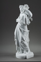 PAIR OF ALLEGORIC FIGURES IN BISCUIT PORCELAIN, AFTER CARRIER-BELLEUSE