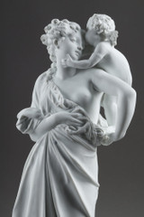 PAIR OF ALLEGORIC FIGURES IN BISCUIT PORCELAIN, AFTER CARRIER-BELLEUSE