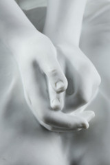 GRAND BISCUIT, "BAIGNEUSE AUX HIRONDELLES" DE AUGUSTE JOSEPH PEIFFER  (1832 CA. 1886)