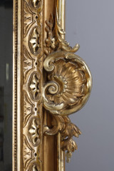 MONUMENTAL MIROIR DE STYLE LOUIS XVI, TRAVAIL D'ÉPOQUE NAPOLÉON III