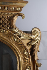 MONUMENTAL MIROIR DE STYLE LOUIS XVI, TRAVAIL D'ÉPOQUE NAPOLÉON III