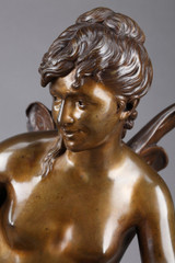Bronze sculpture with a medal patina