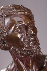 GRAND BRONZE "L'OISELEUR INDOU" D'AUGUSTE DE WEVER (1836-1910)