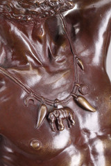 Большая бронза &quot;L&#39;Oiseur IndoU&quot; Август де Вевер (1836-1910)