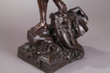 GRAND BRONZE "L'OISELEUR INDOU" D'AUGUSTE DE WEVER (1836-1910)