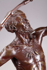 Большая бронза &quot;L&#39;Oiseur IndoU&quot; Август де Вевер (1836-1910)