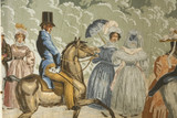 SET OF FIVE WALLPAPERS FROM THE "VUES D'AMÉRIQUE DU NORD" SERIES BY ZUBER & CIE