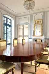 桃花心木餐桌和5个扩展名