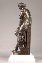 Бронзовая скульптура Сюзанны работы Эжена Антуана Изелена (1821-1902)