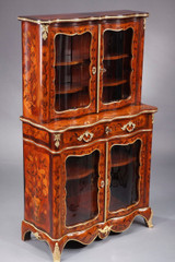 Louis XV Showcase in Marquetry
