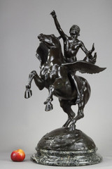 Grand bronze apollon sur un cheval Grand bronze apollon sur un cheval