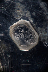 JAM DISH OR SUGAR BOWL IN CRYSTAL, SILVER AND VERMEIL