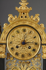 NEO-GOTHIC STYLE CATHEDRAL CLOCK, LOUIS-PHILIPPE PERIOD