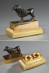 Bronze inkwell, Restoration