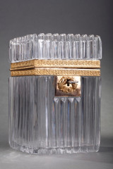 COFFRET CHARLES X EN CRISTAL ET BRONZE DORÉ