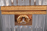 CHARLES X CRYSTAL AND GILDED BRONZE BOX