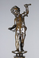 COPPIA DI ALARI DI LANDIERS IN STILE RINASCIMENTALE