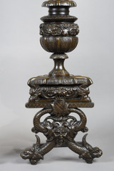 COPPIA DI ALARI DI LANDIERS IN STILE RINASCIMENTALE